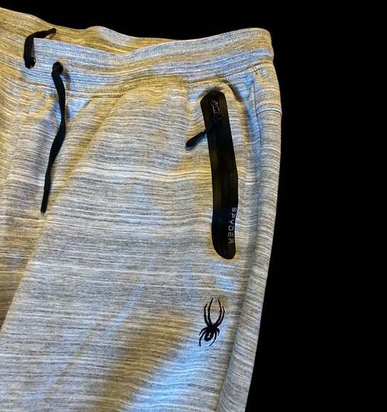 Spyder Active Pro-Web Men's Heather Gray Joggers - Picture 2 of 3